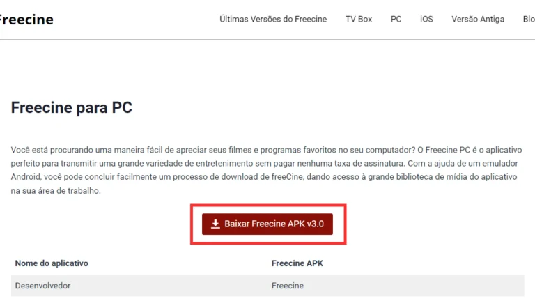 Baixar Freecine APK