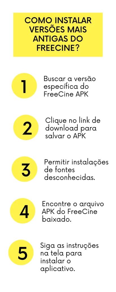 Instale o Freecine a partir do site oficial