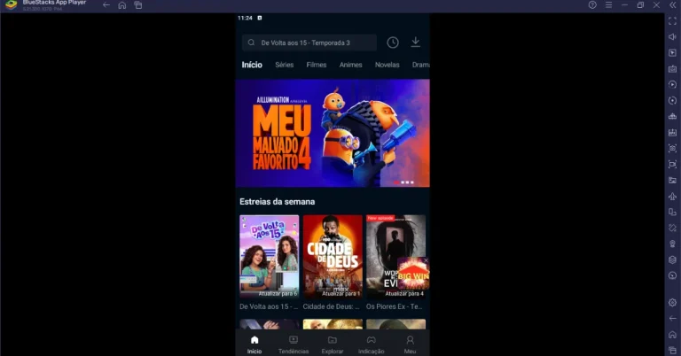 Personalizar as configurações no Freecine